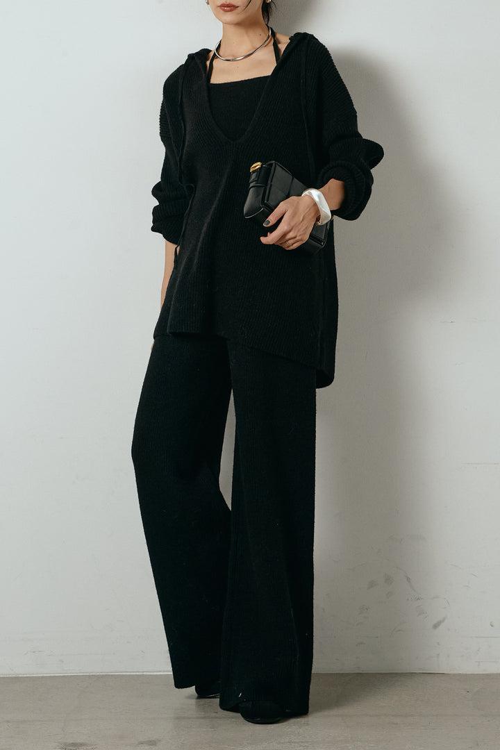 [SET]ホルターネックケーブルニットSETUP