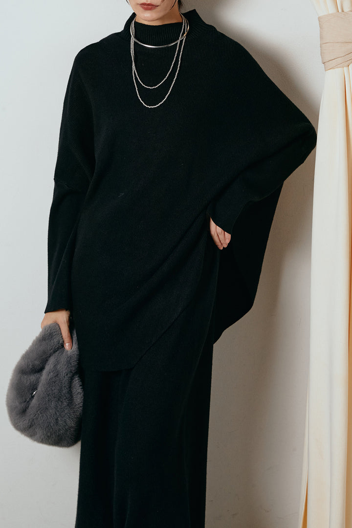 [SET]ポンチョシルエットニットSETUP