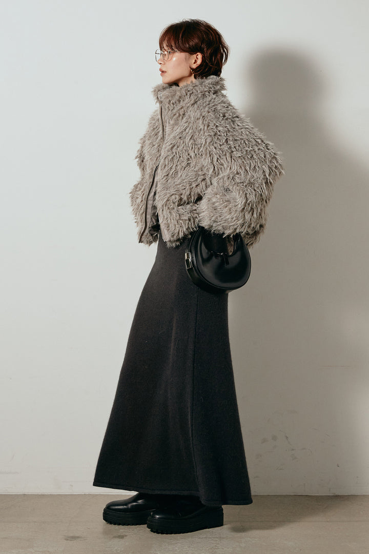 【着回しセット】[SET]ミックスシープファースタンドブルゾン+ミックスシープファースタンドブルゾン(2set)