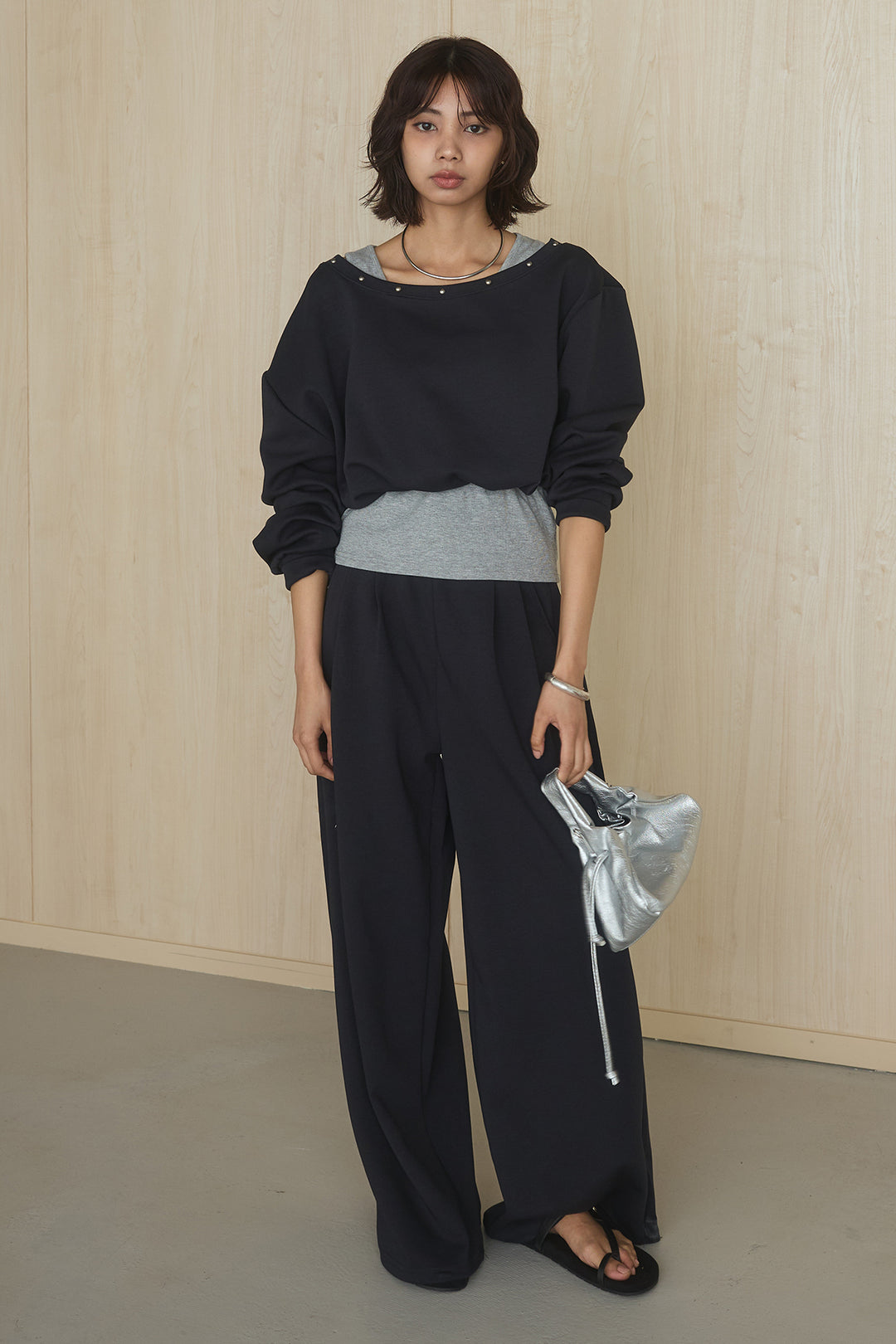 [SET]レイヤード見えスウェットSETUP