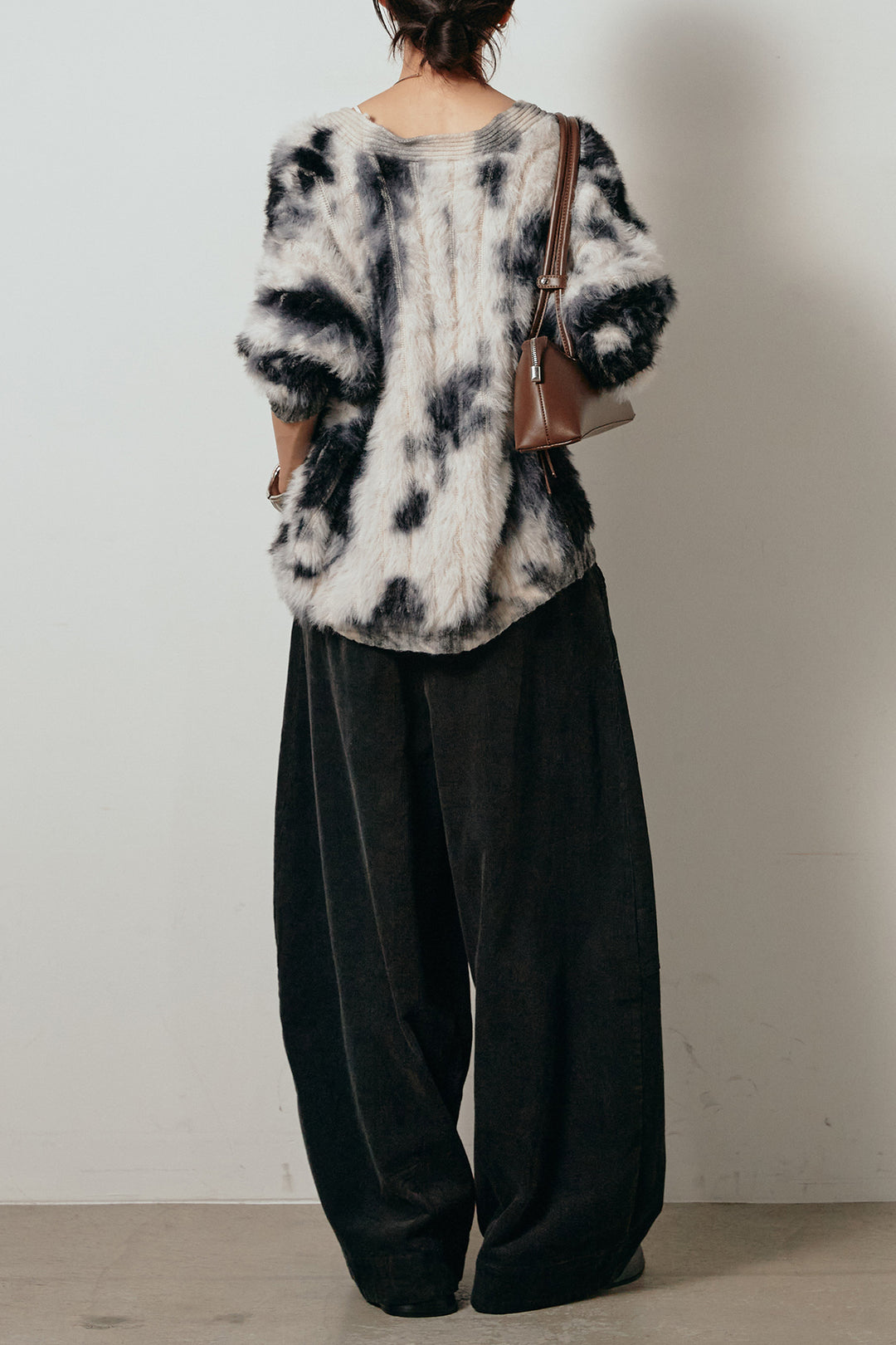 【着回しセット】[SET]タイダイ柄シャギーニットカーディガン+タイダイ柄シャギーニットカーディガン(2set)