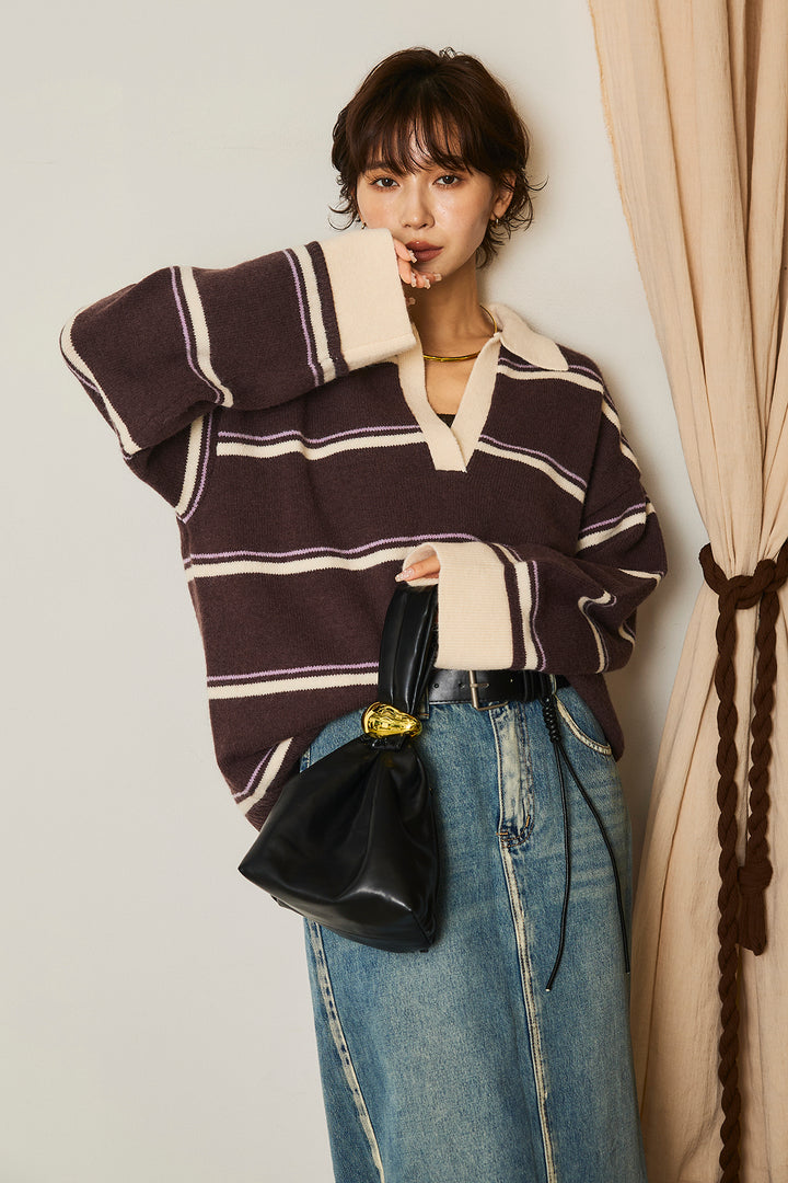 【即納】フェイクレザー太ベルト付きデニムワイドスカート