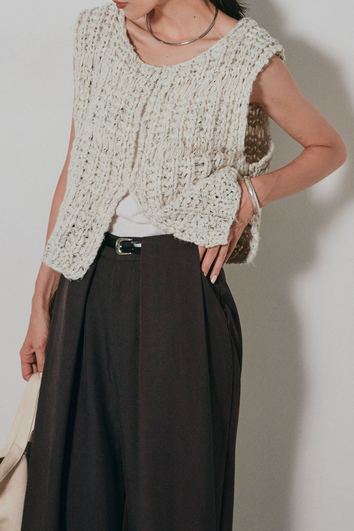 【即納】ネップハンドロービングニットベスト