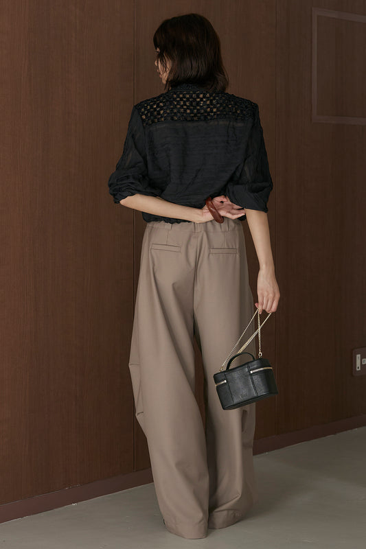 【着回しセット】[SET]異素材切替シアーメッシュカーディガン+異素材切替シアーメッシュカーディガン(2set)