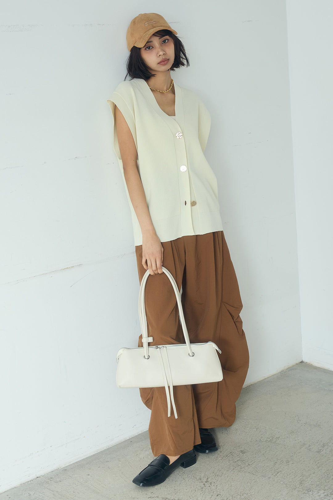 [SET]ポリウーリーメタルボタンベスト+ドライタフタタックバレルパンツ(2set)