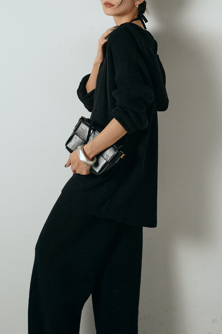 [SET]ホルターネックケーブルニットSETUP