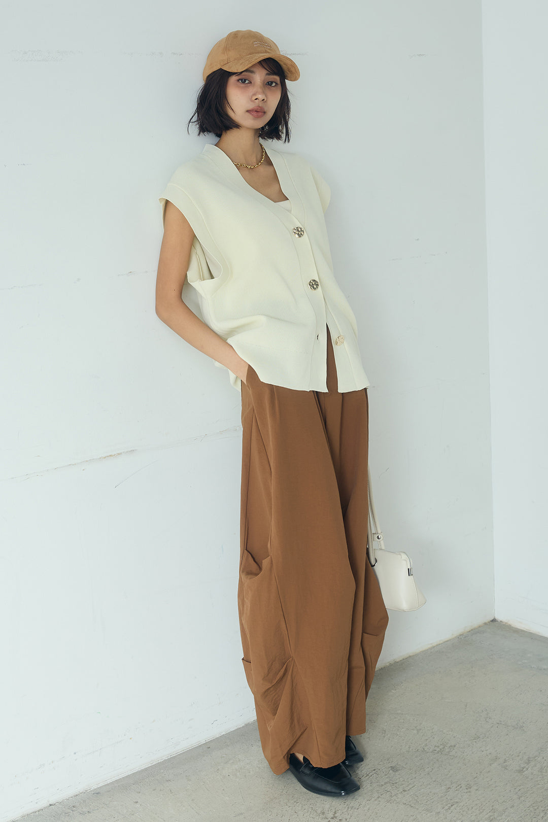 [SET]ポリウーリーメタルボタンベスト+ドライタフタタックバレルパンツ(2set)