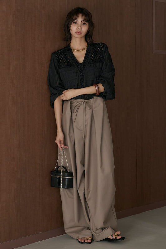 【着回しセット】[SET]異素材切替シアーメッシュカーディガン+異素材切替シアーメッシュカーディガン(2set)