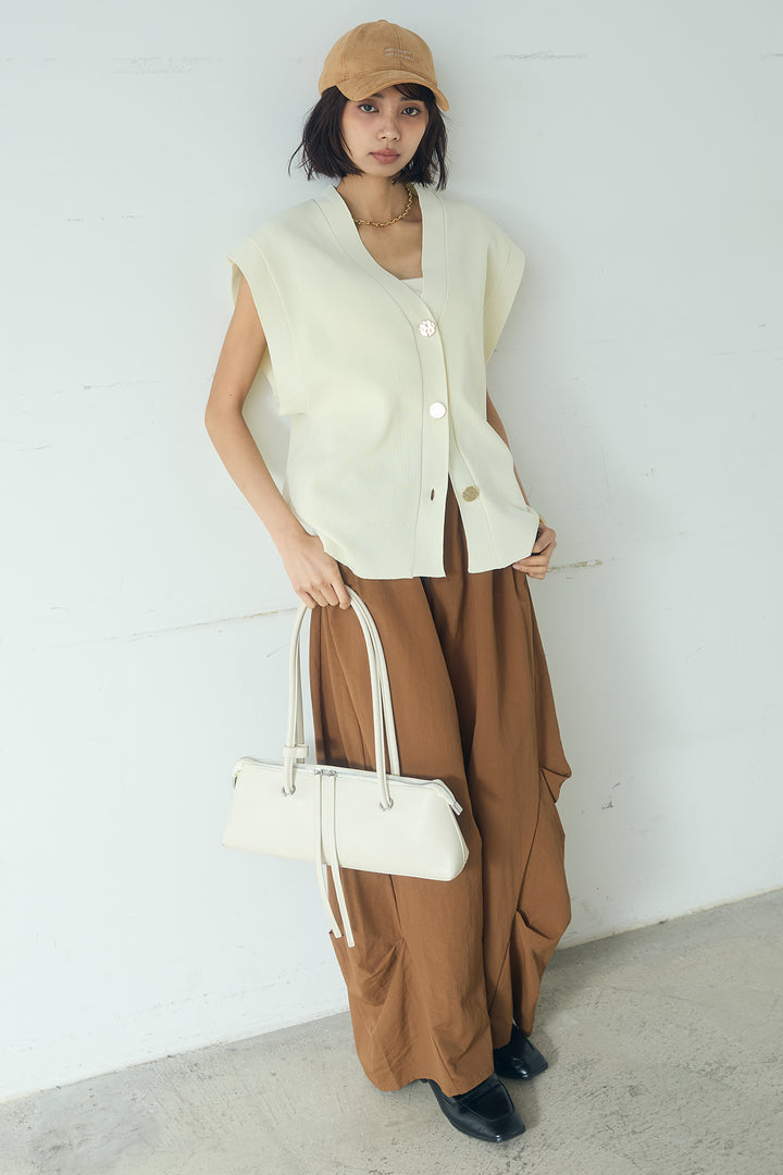 [SET]ポリウーリーメタルボタンベスト+ドライタフタタックバレルパンツ(2set)