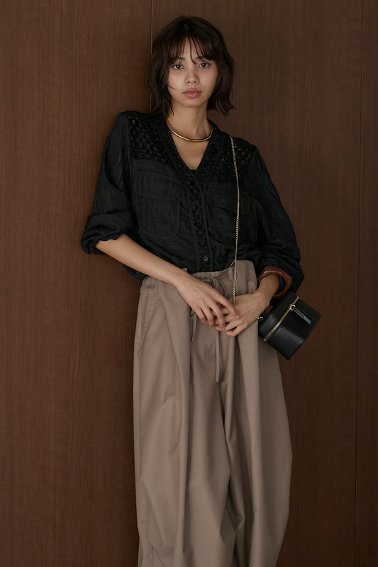 【着回しセット】[SET]異素材切替シアーメッシュカーディガン+異素材切替シアーメッシュカーディガン(2set)