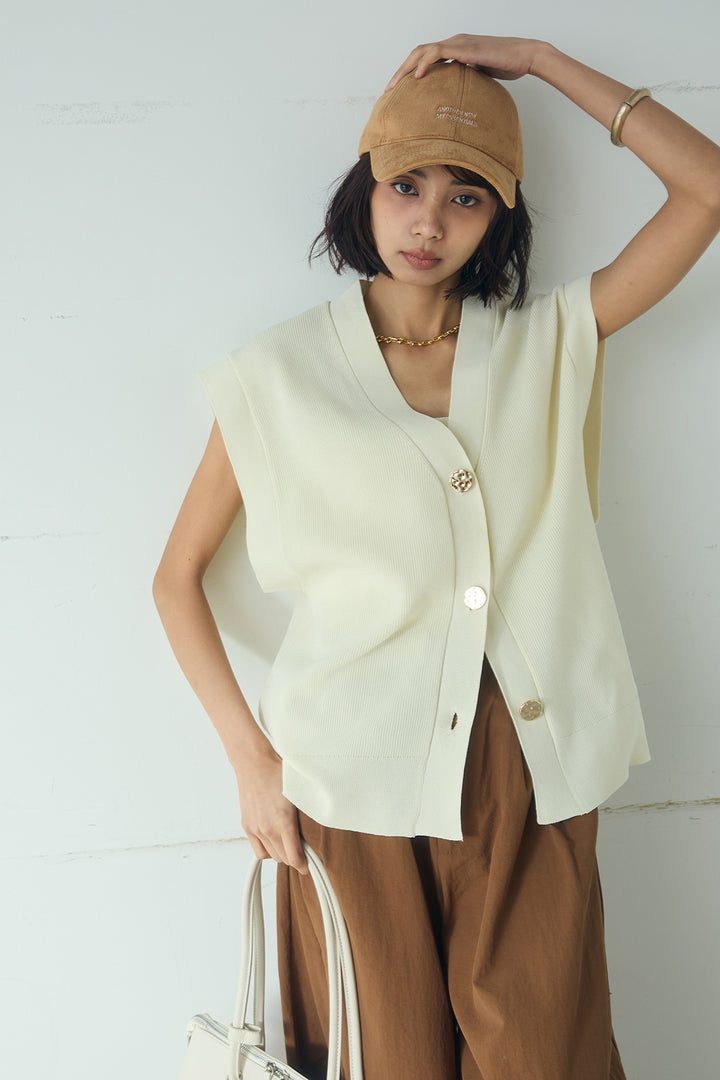 [SET]ポリウーリーメタルボタンベスト+ドライタフタタックバレルパンツ(2set)