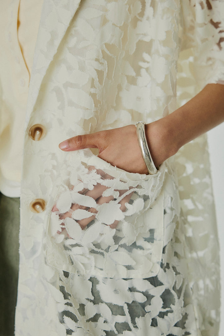 [SET]シアージャガードハーフスリーブテーラードジャケット+配色ヘンリーネックタンクトップ(2set)