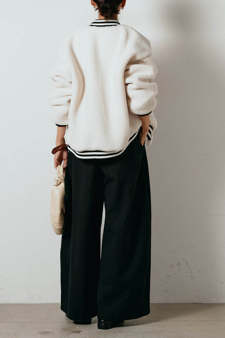 [SET]ロゴスタジャンボアブルゾン+ポーチベルト付きカーブパンツ(2set)