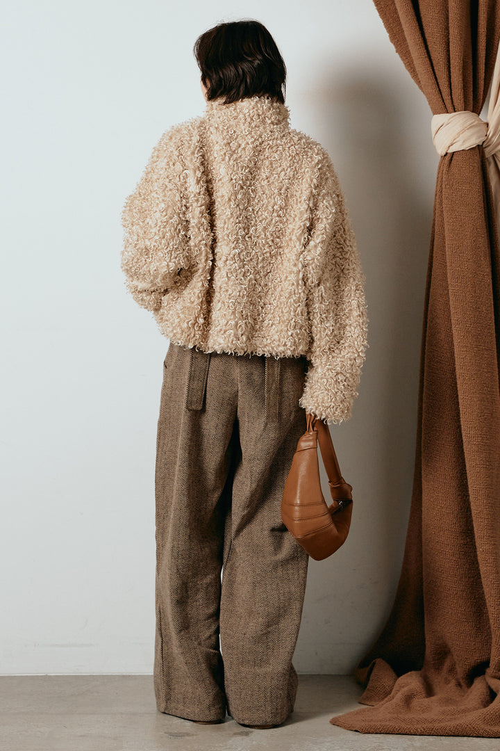 [SET]プードルファーミドルジャケット+クラシックヘリンボーンサロペット(2set)