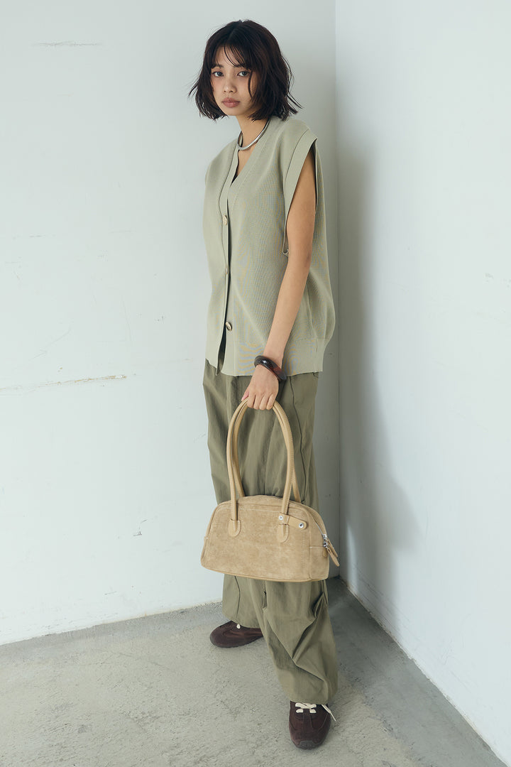 [SET]ポリウーリーメタルボタンベスト+ドライタフタタックバレルパンツ(2set)