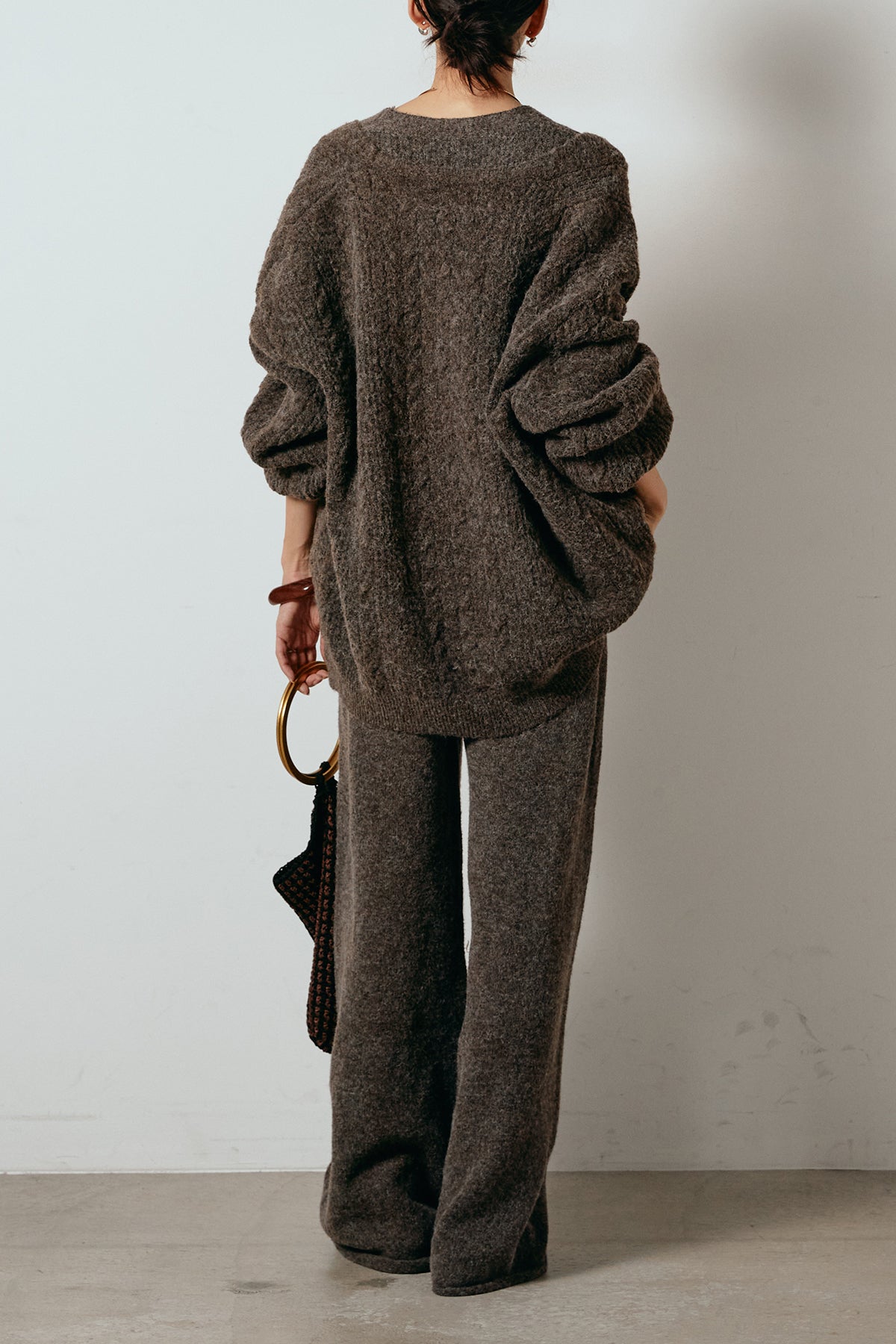 SET]3ピースフロントボタンニットSETUP – ESICA