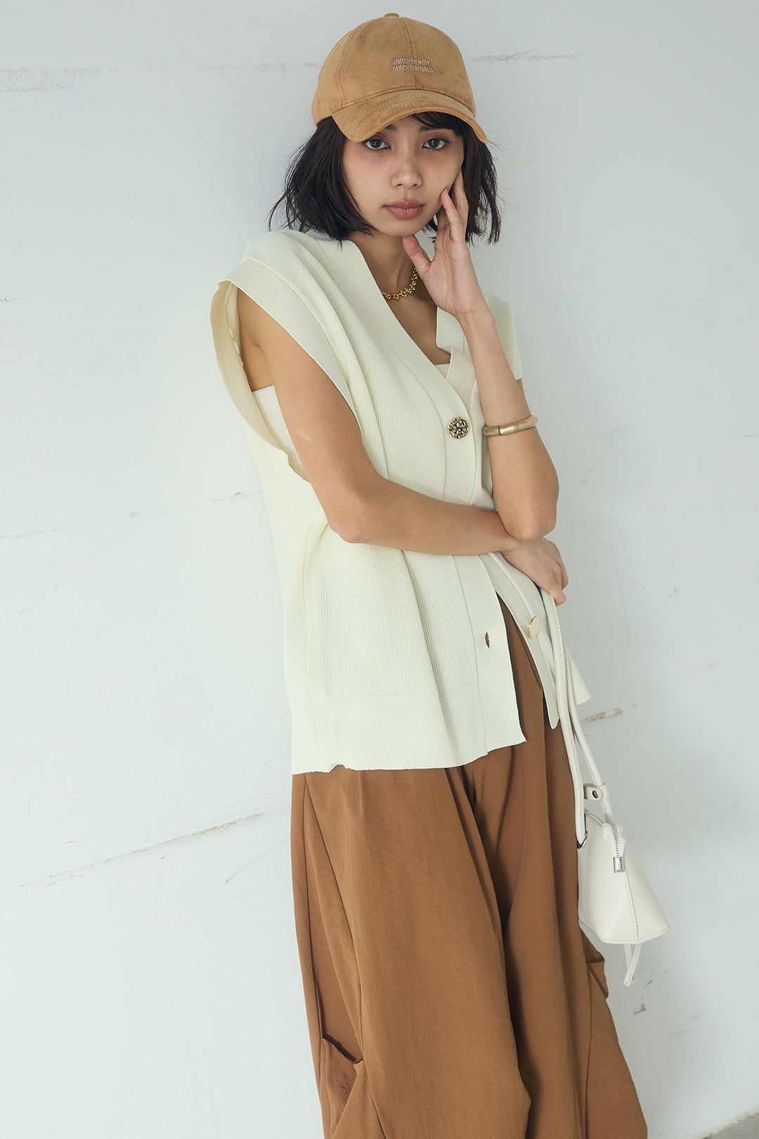 [SET]ポリウーリーメタルボタンベスト+ドライタフタタックバレルパンツ(2set)