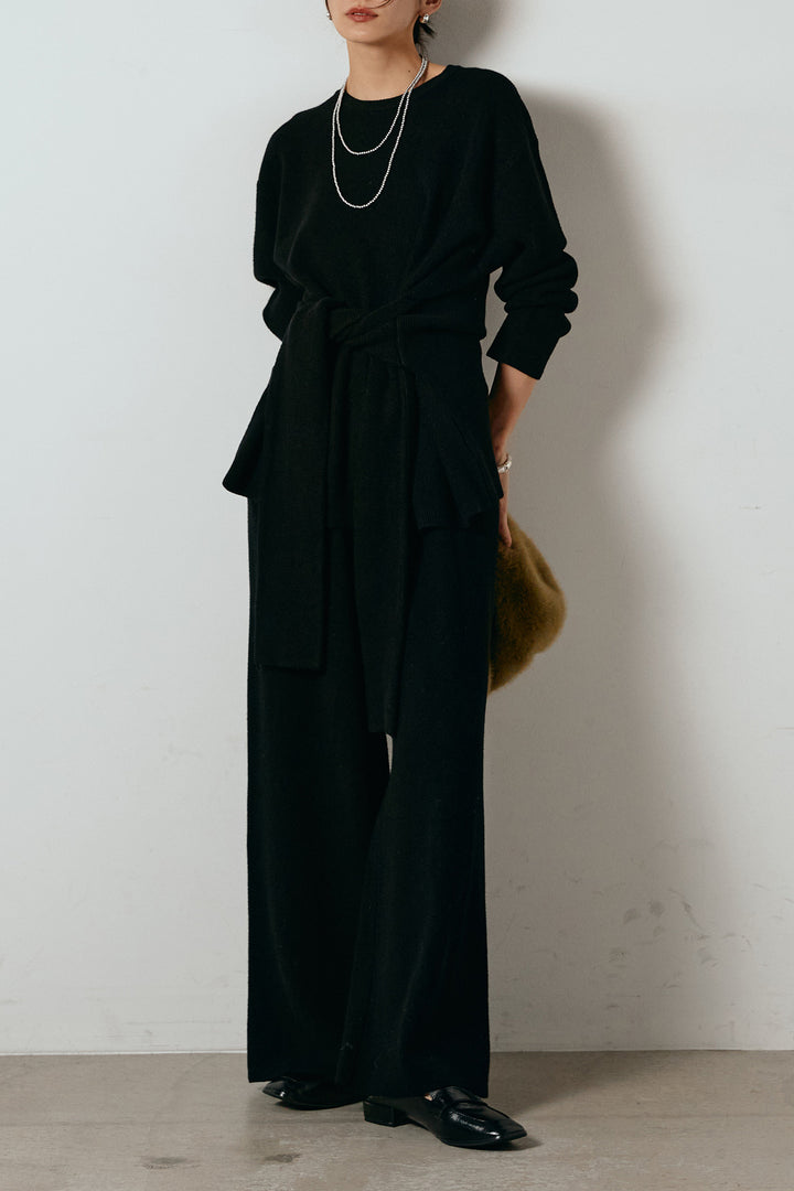 [SET]ウエスト巻きワッフルニットSETUP