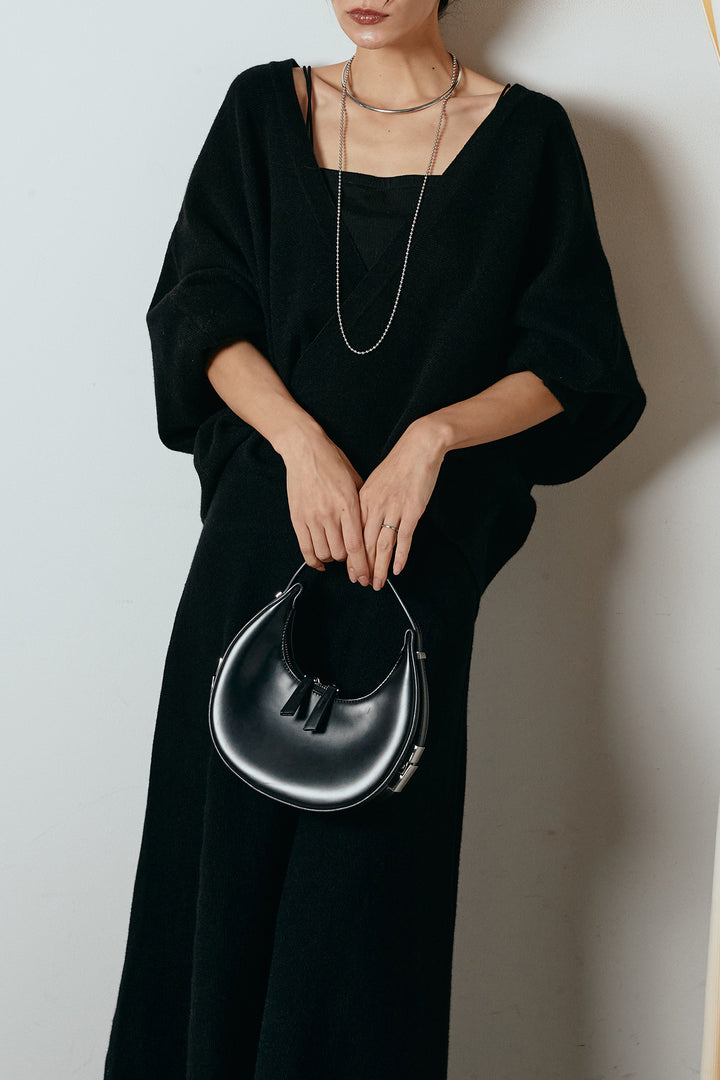 [SET]カシュクールニットカーディガン+ニットロングスカート(2set)