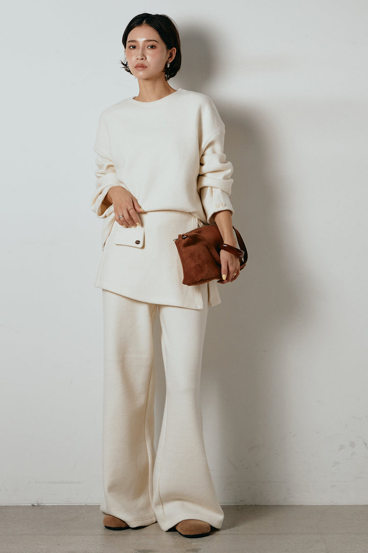 [SET]チェックマフラー付きニットSETUP