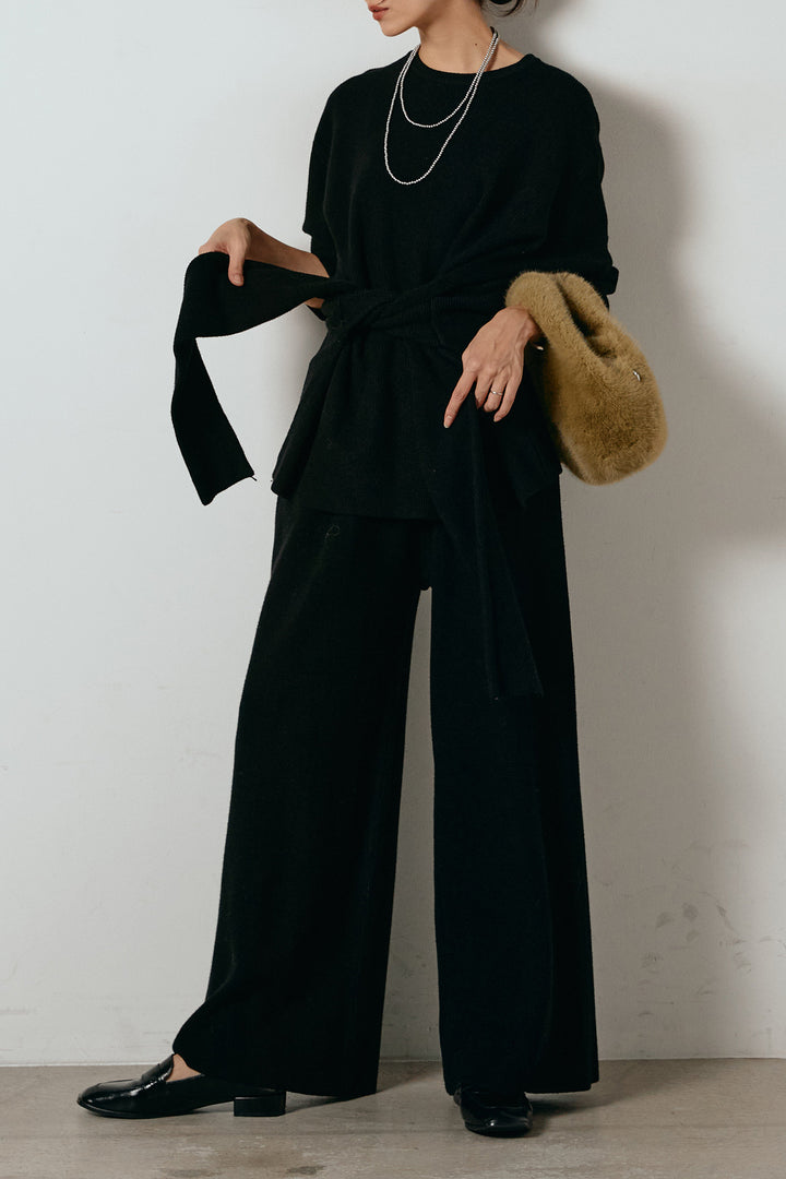 [SET]ウエスト巻きワッフルニットSETUP