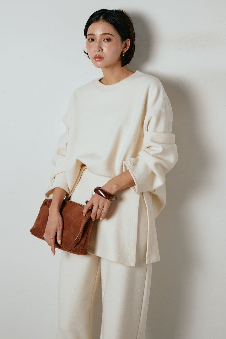 [SET]チェックマフラー付きニットSETUP