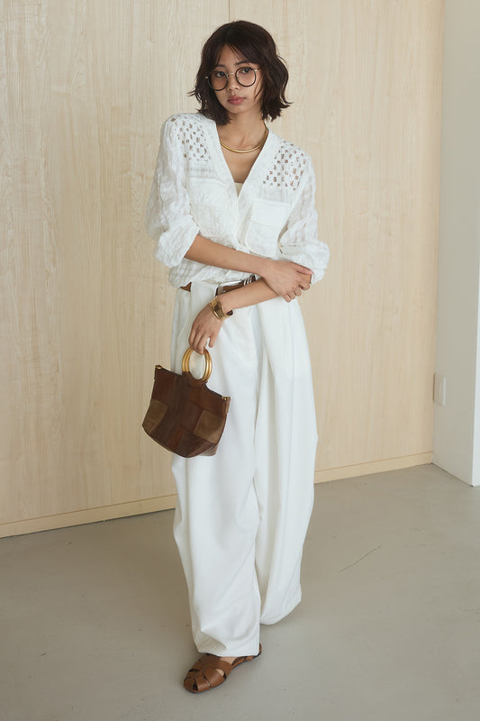 【着回しセット】[SET]異素材切替シアーメッシュカーディガン+異素材切替シアーメッシュカーディガン(2set)