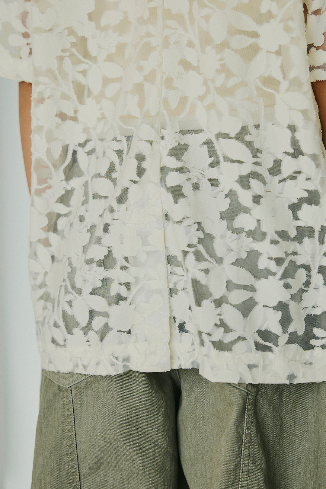 [SET]シアージャガードハーフスリーブテーラードジャケット+サイドベルトカーブワイドパンツ(2set)