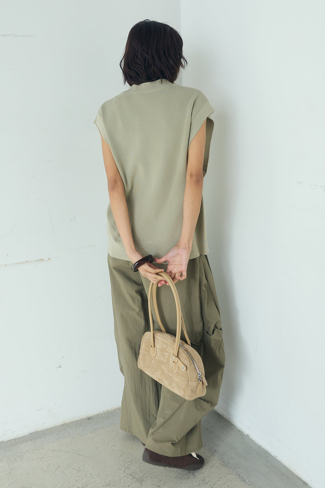 [SET]ポリウーリーメタルボタンベスト+ドライタフタタックバレルパンツ(2set)