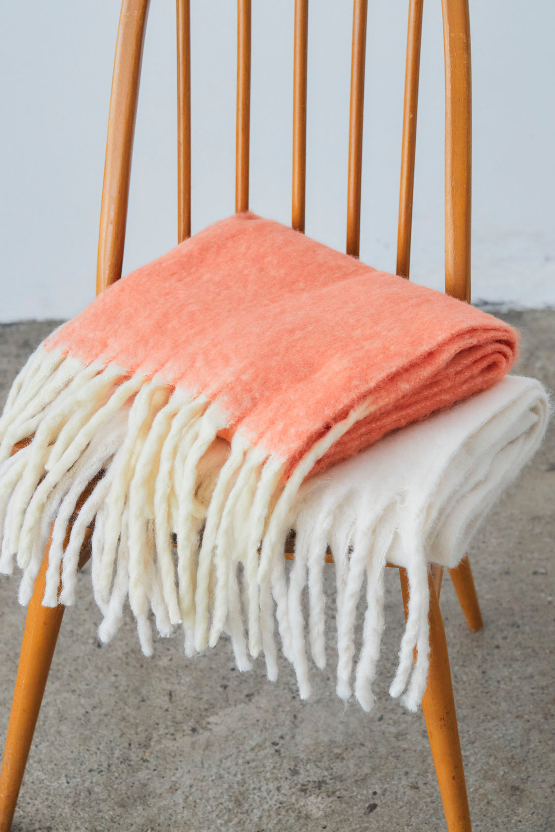 【即納】フェイクウールメランジ大判ストール