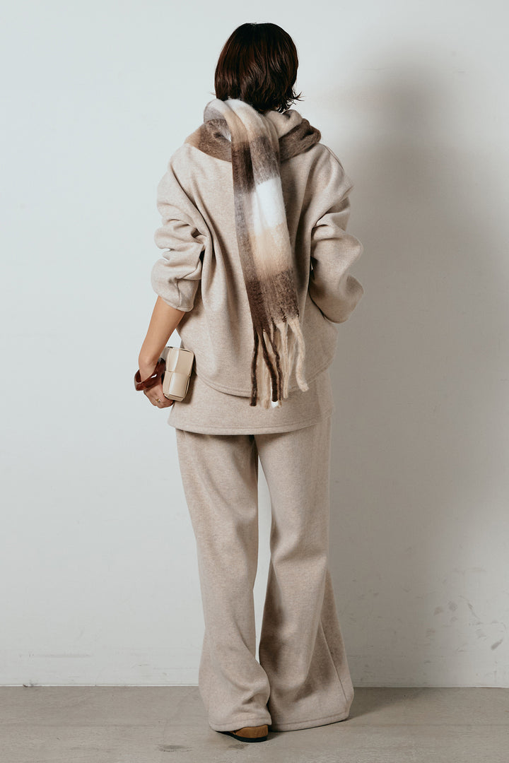 [SET]チェックマフラー付きニットSETUP