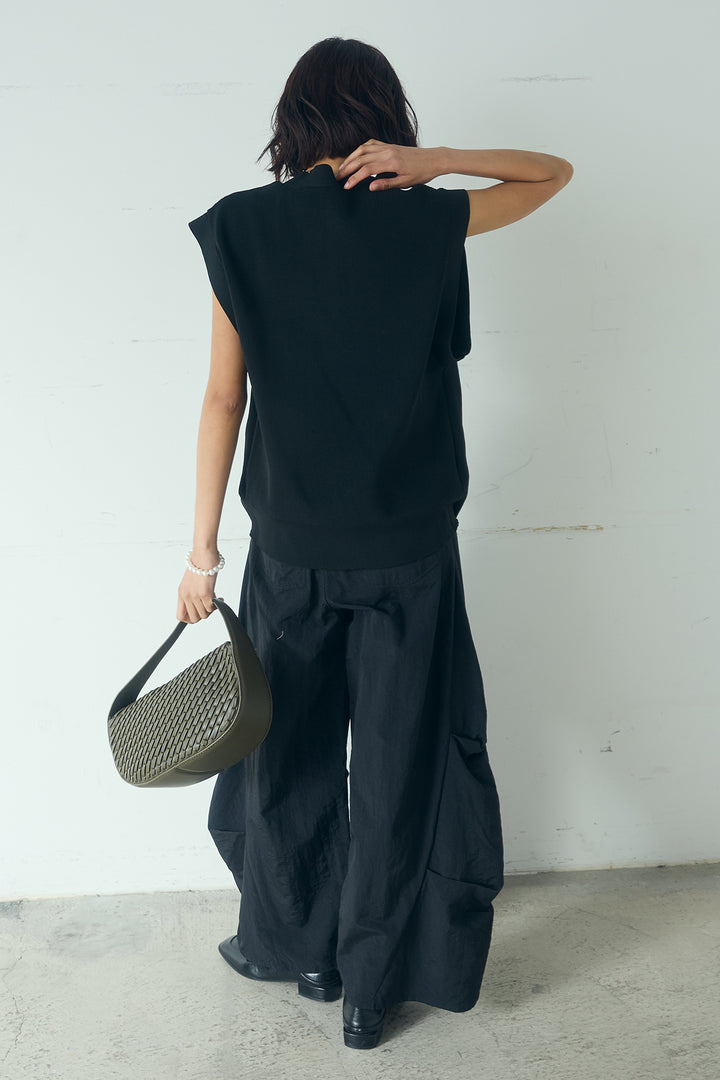 [SET]ポリウーリーメタルボタンベスト+ドライタフタタックバレルパンツ(2set)