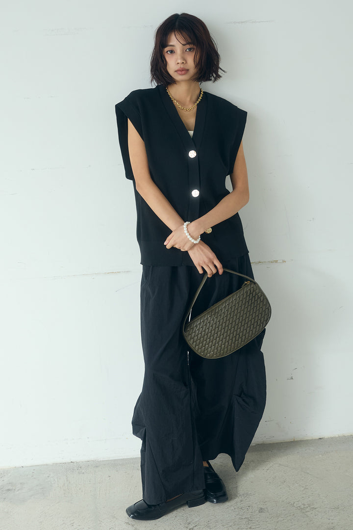 [SET]ポリウーリーメタルボタンベスト+ドライタフタタックバレルパンツ(2set)