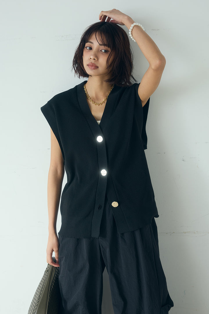 [SET]ポリウーリーメタルボタンベスト+ドライタフタタックバレルパンツ(2set)