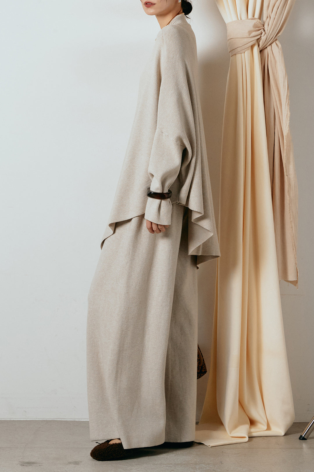 [SET]ポンチョシルエットニットSETUP