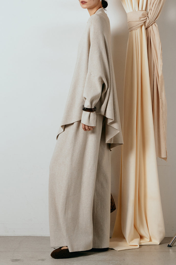 [SET]ポンチョシルエットニットSETUP