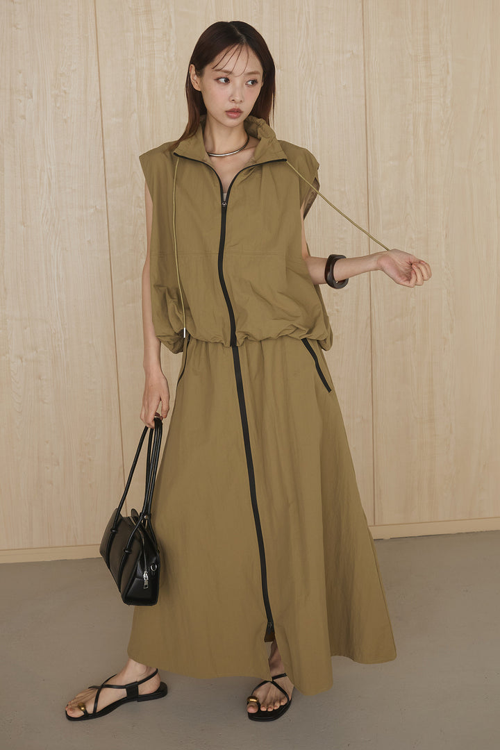 [SET]センタートリムベストスカートSETUP