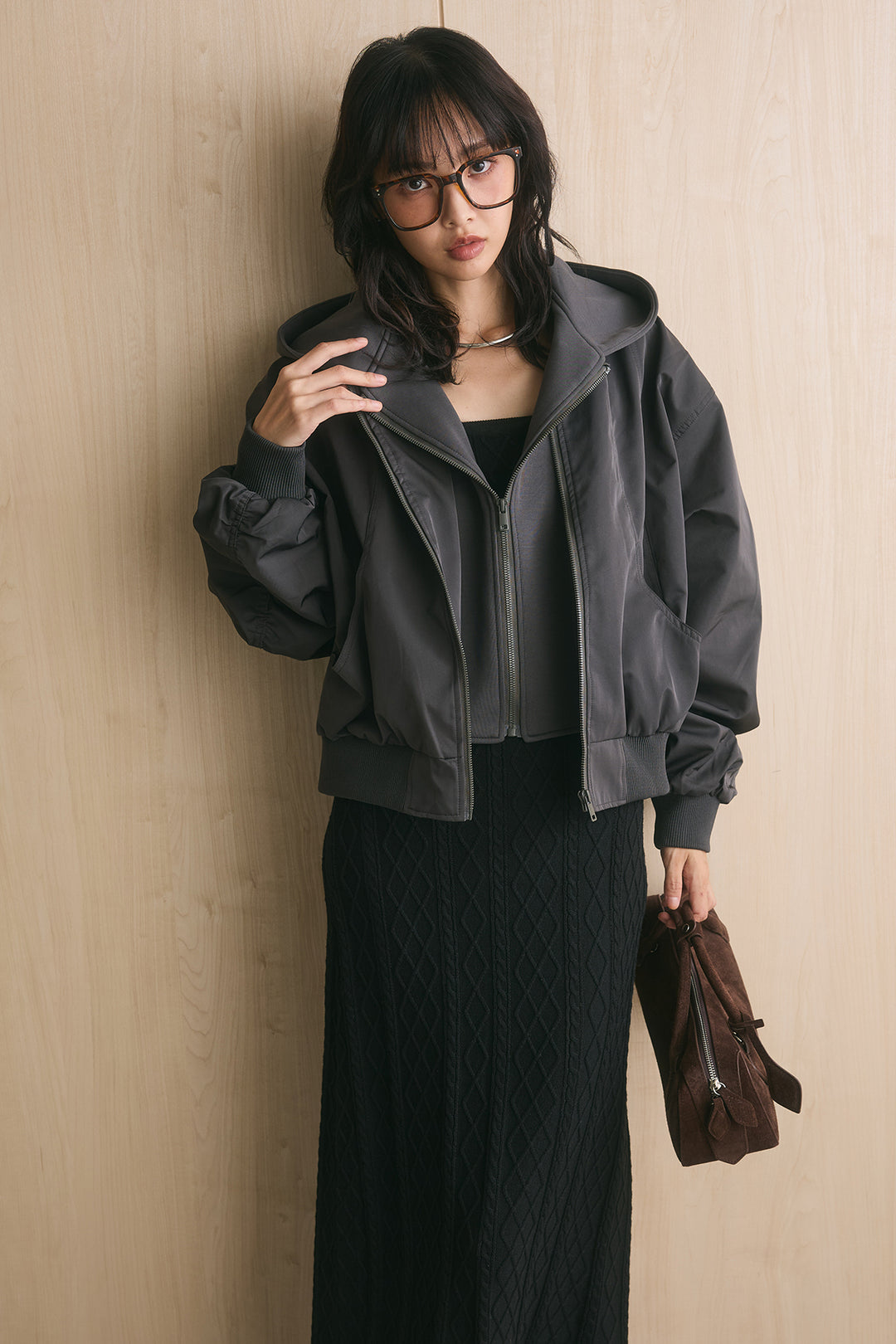 フード付きMA1