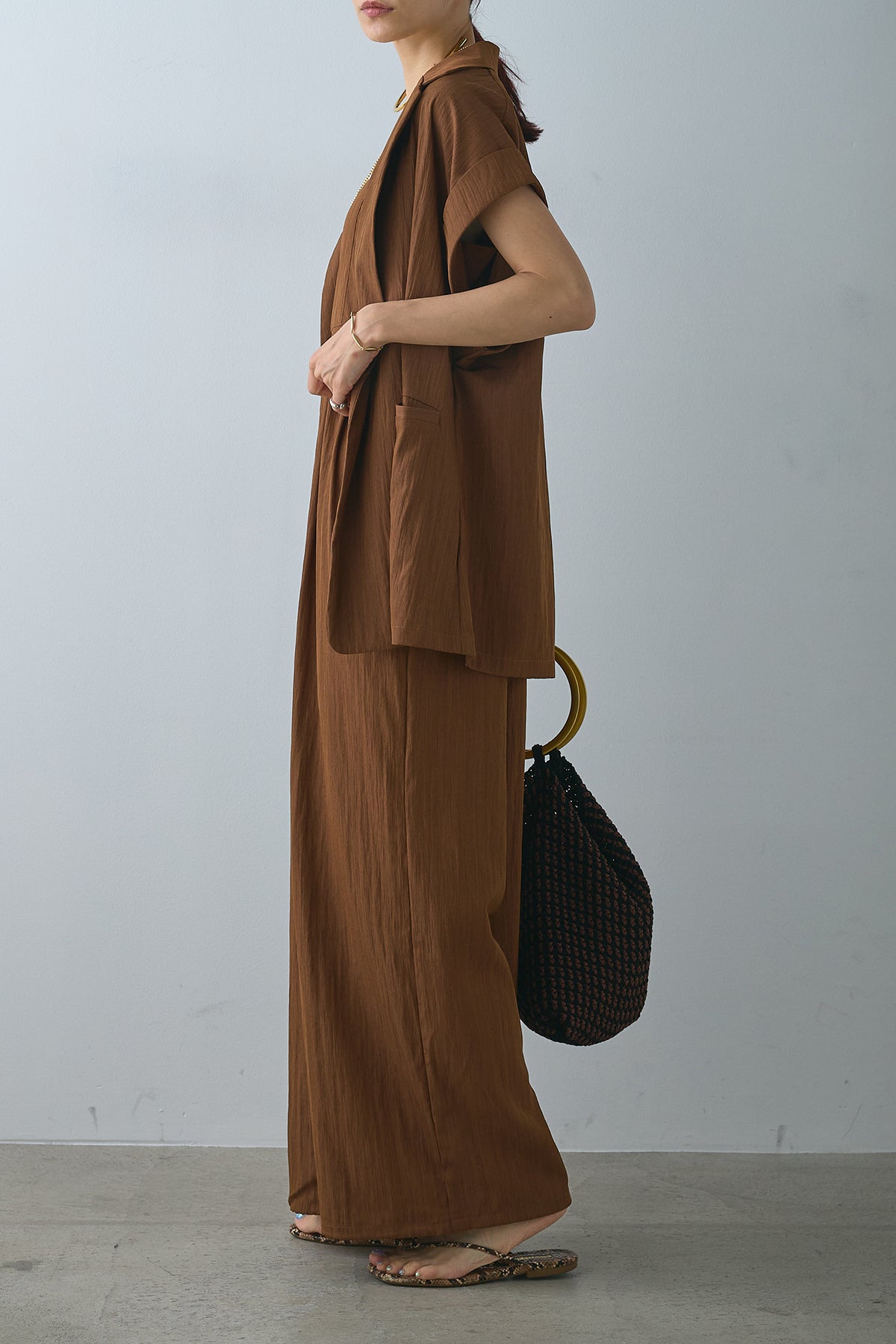 即納】リネンライクビスチェ風サロペット – ESICA