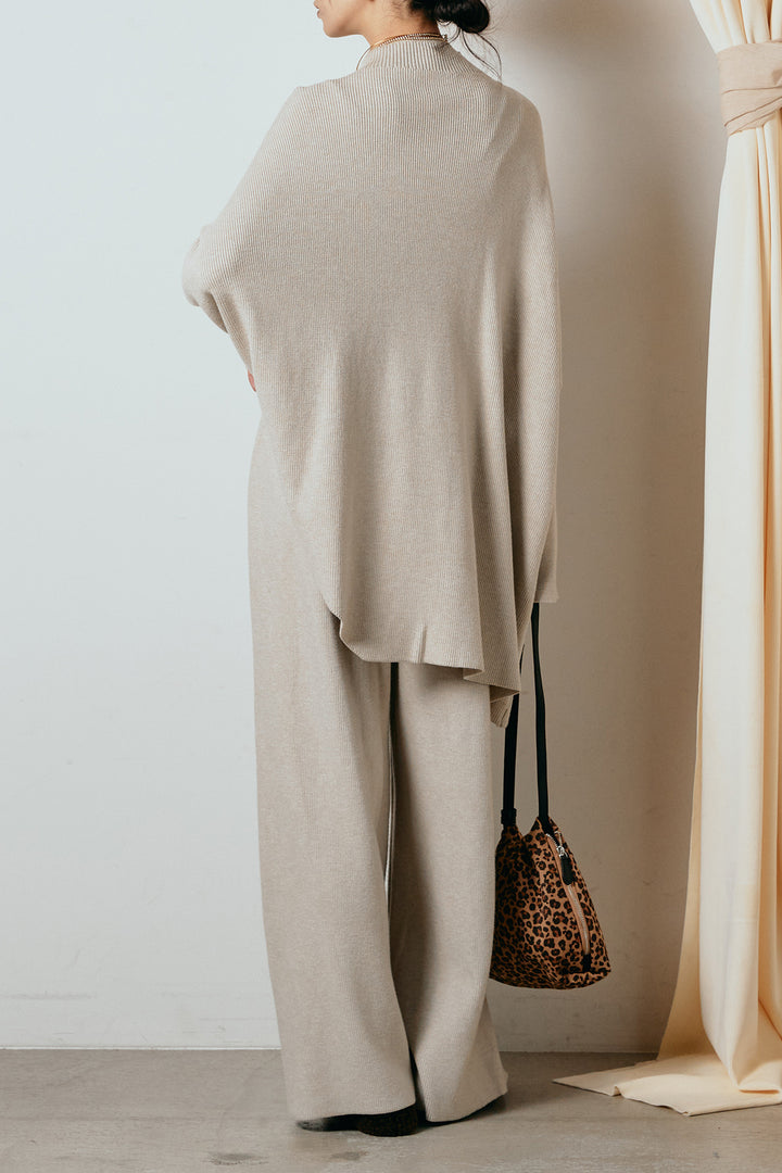 [SET]ポンチョシルエットニットSETUP