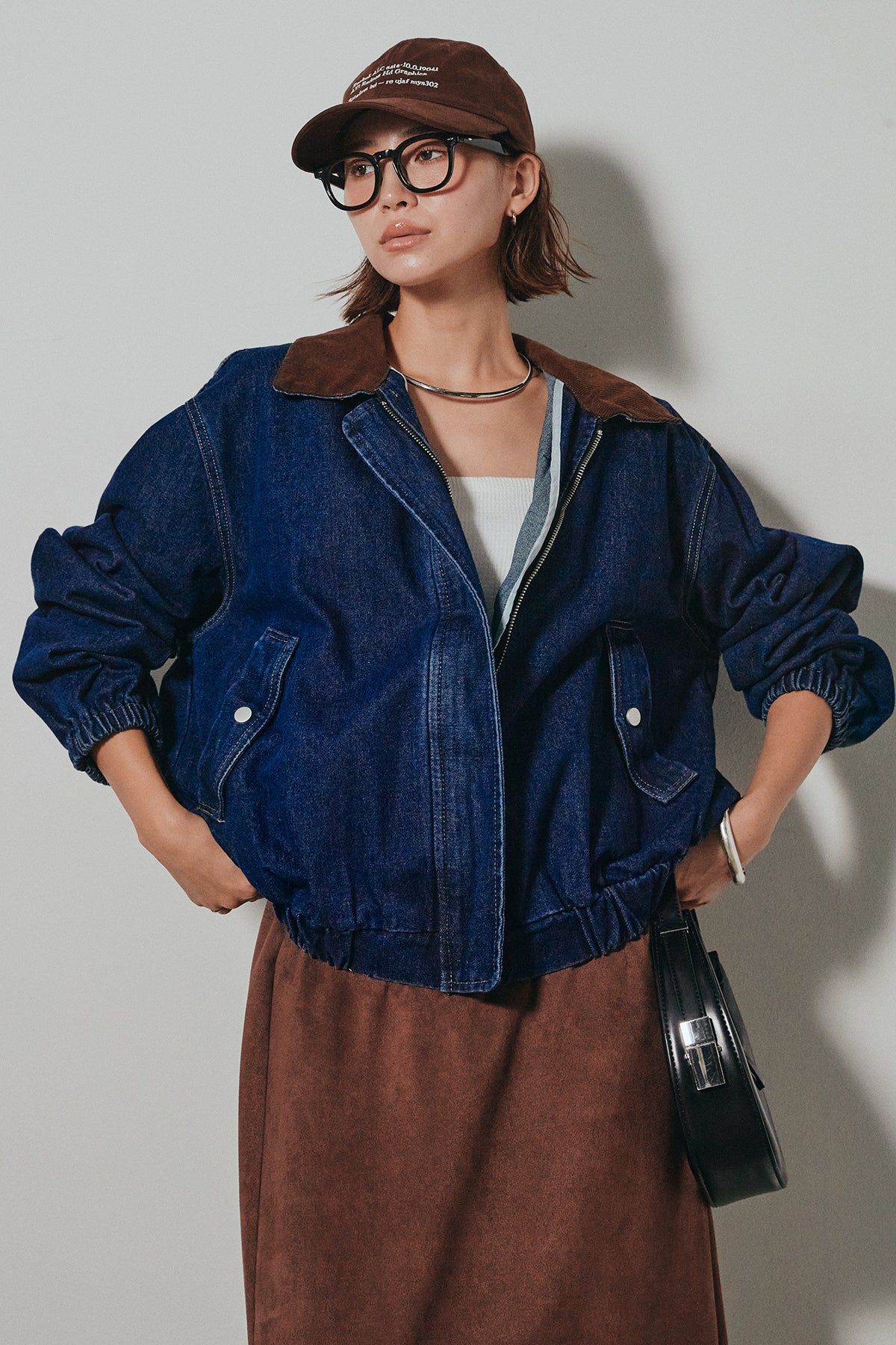 ✨美品✨45R✨コーデュロイ✨イージースカート✨KHAKI 3.jpg