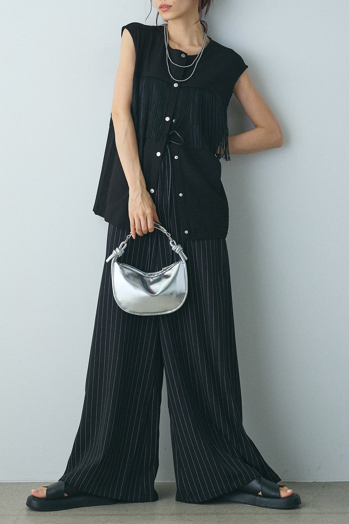 SACRA ピンストライプパンツ 38 THE KEIJI / IJIIT&Co. ONLINE STORE/商品詳細 WASHABLEサイド