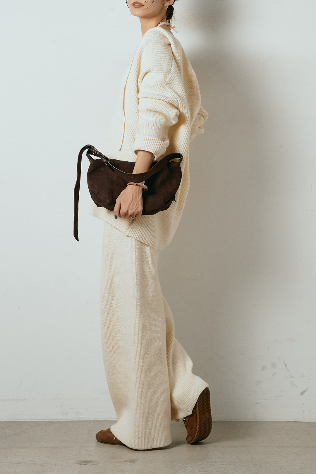 [SET]ホルターネックケーブルニットSETUP