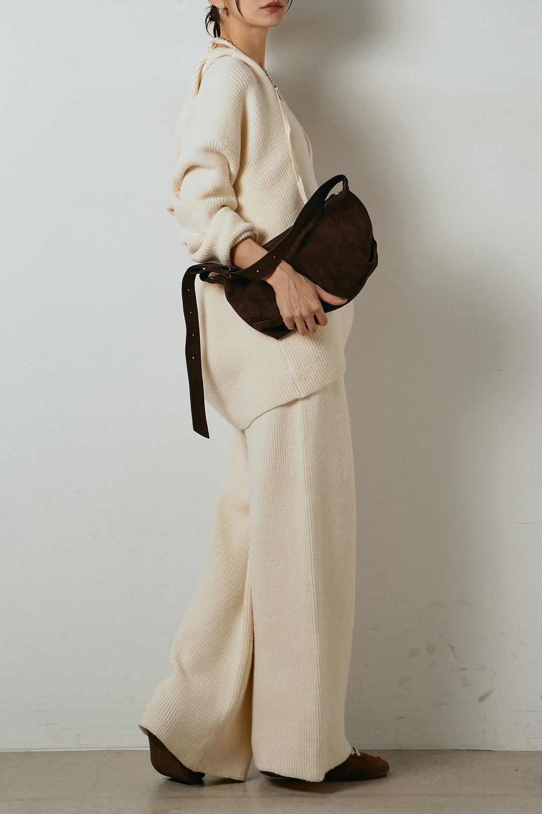 [SET]ホルターネックケーブルニットSETUP