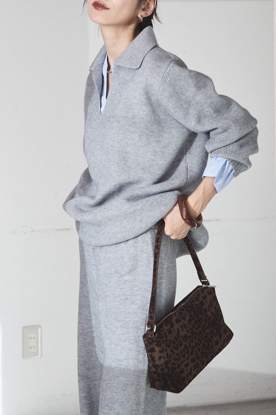 【着回しセット】[SET]ストライプドッキングニットポロSETUP+ストライプドッキングニットポロSETUP(2set)