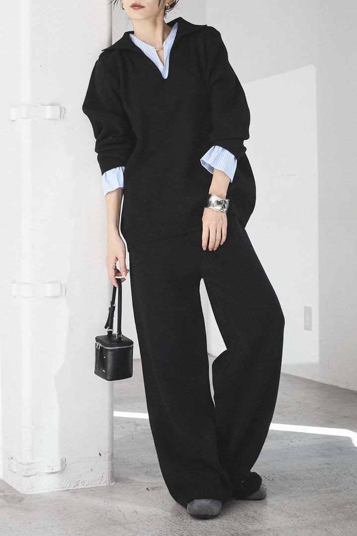 【着回しセット】[SET]ストライプドッキングニットポロSETUP+ストライプドッキングニットポロSETUP(2set)