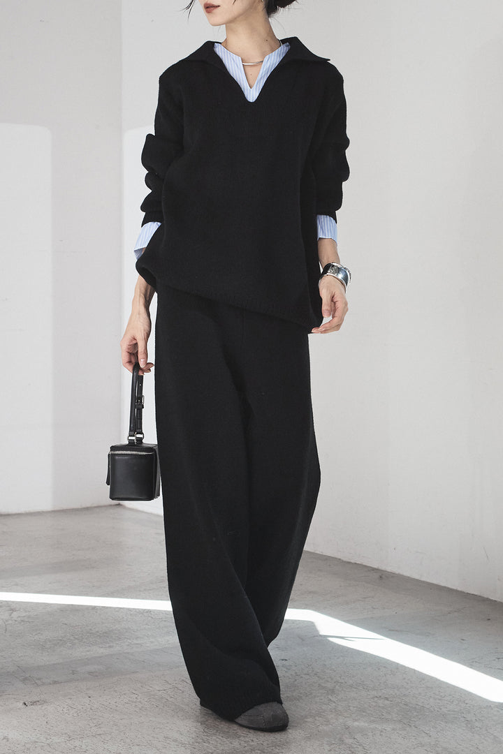 【着回しセット】[SET]ストライプドッキングニットポロSETUP+ストライプドッキングニットポロSETUP(2set)