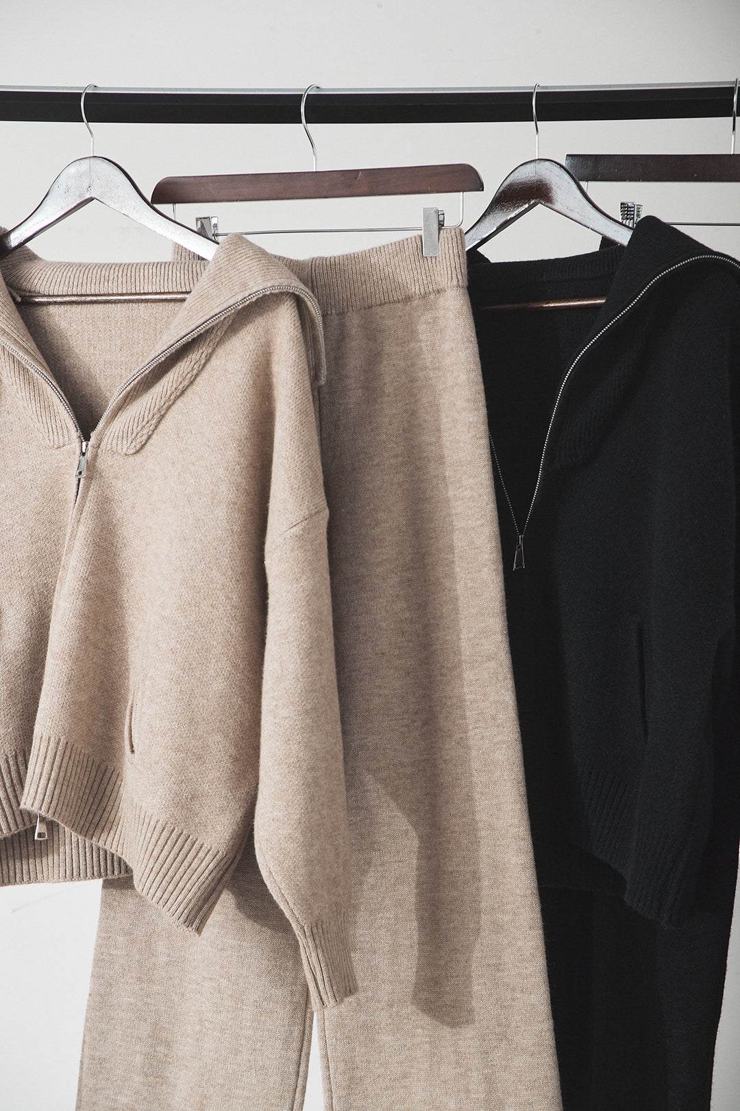 【着回しセット】[SET]ビッグカラーダブルジップニットSETUP+ビッグカラーダブルジップニットSETUP(2set)