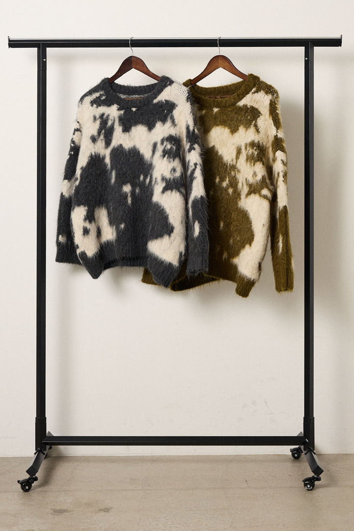 【着回しセット】[SET]モヘアタッチマーブルニット+モヘアタッチマーブルニット(2set)