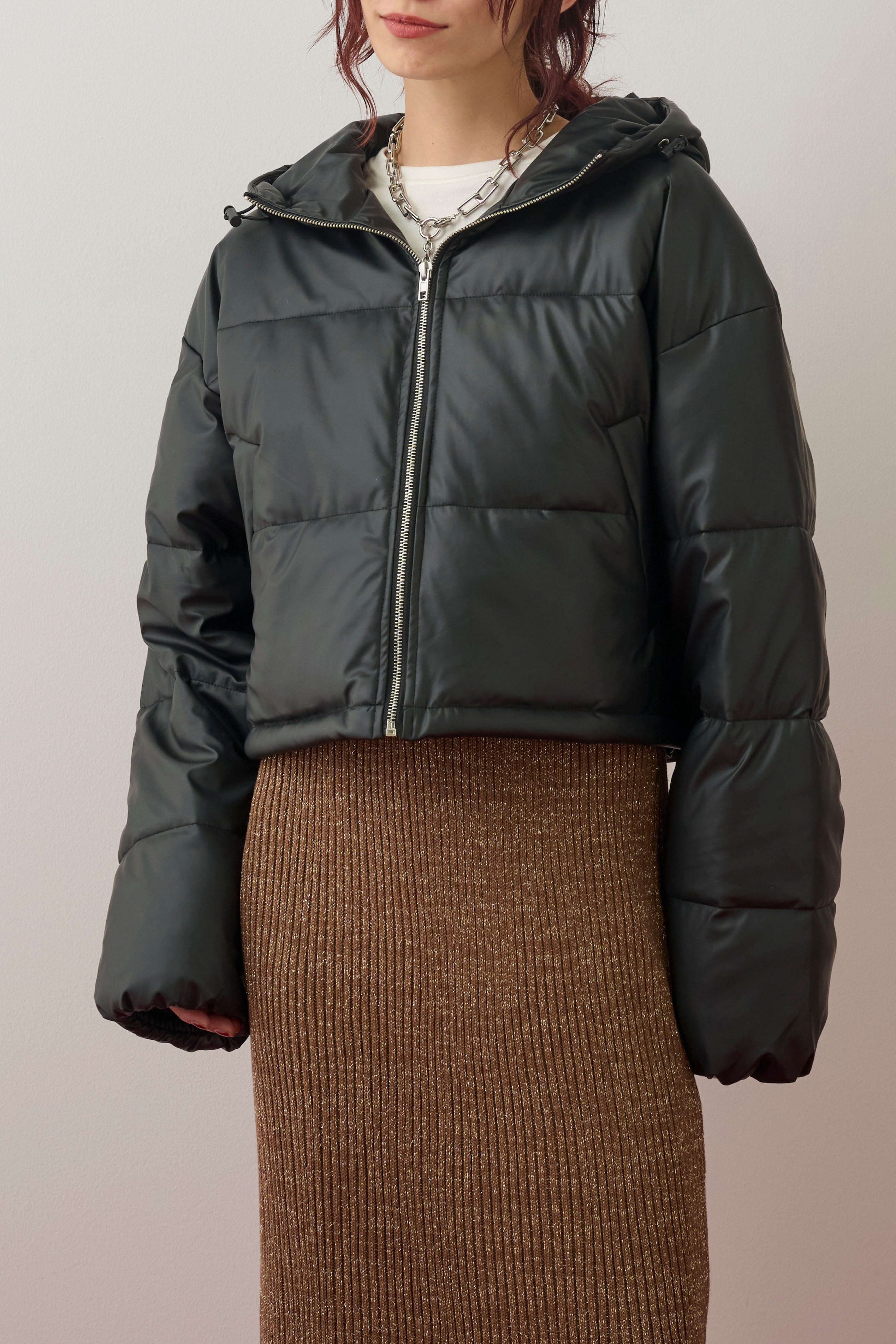 ファイバーダウンフードジャケット/ブラック – ESICA